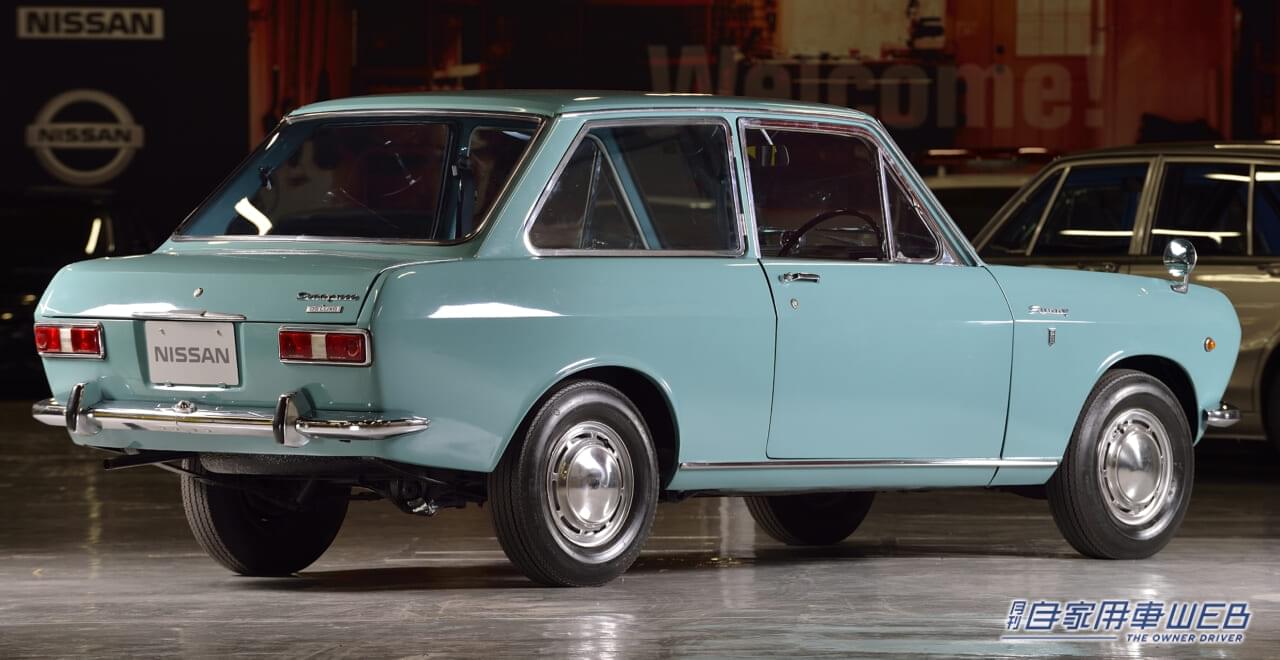 初代日産サニー2ドアセダンデラックス(1966年)|「サラリーマンでも買えるクルマ」が開発コンセプト⁉︎ マイカー時代の幕あけを飾った国民車=コードネームA260X