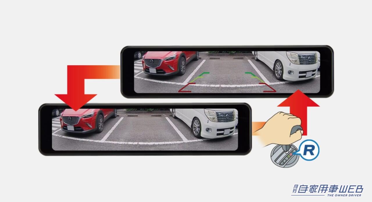 |〝くっきり画面〟にこだわった高機能タイプが登場 データシステム「デジタルルームミラー DRM6030」新発売