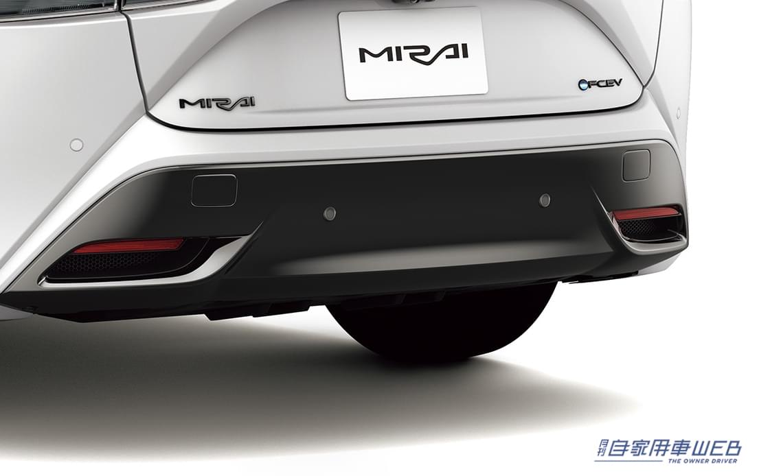トヨタMIRAI Z ブラックパッケージ|リヤガーニッシュ|トヨタの水素燃料車「MIRAI」が一部改良【Z“Advanced Drive”/Z/Gにグレード統合】