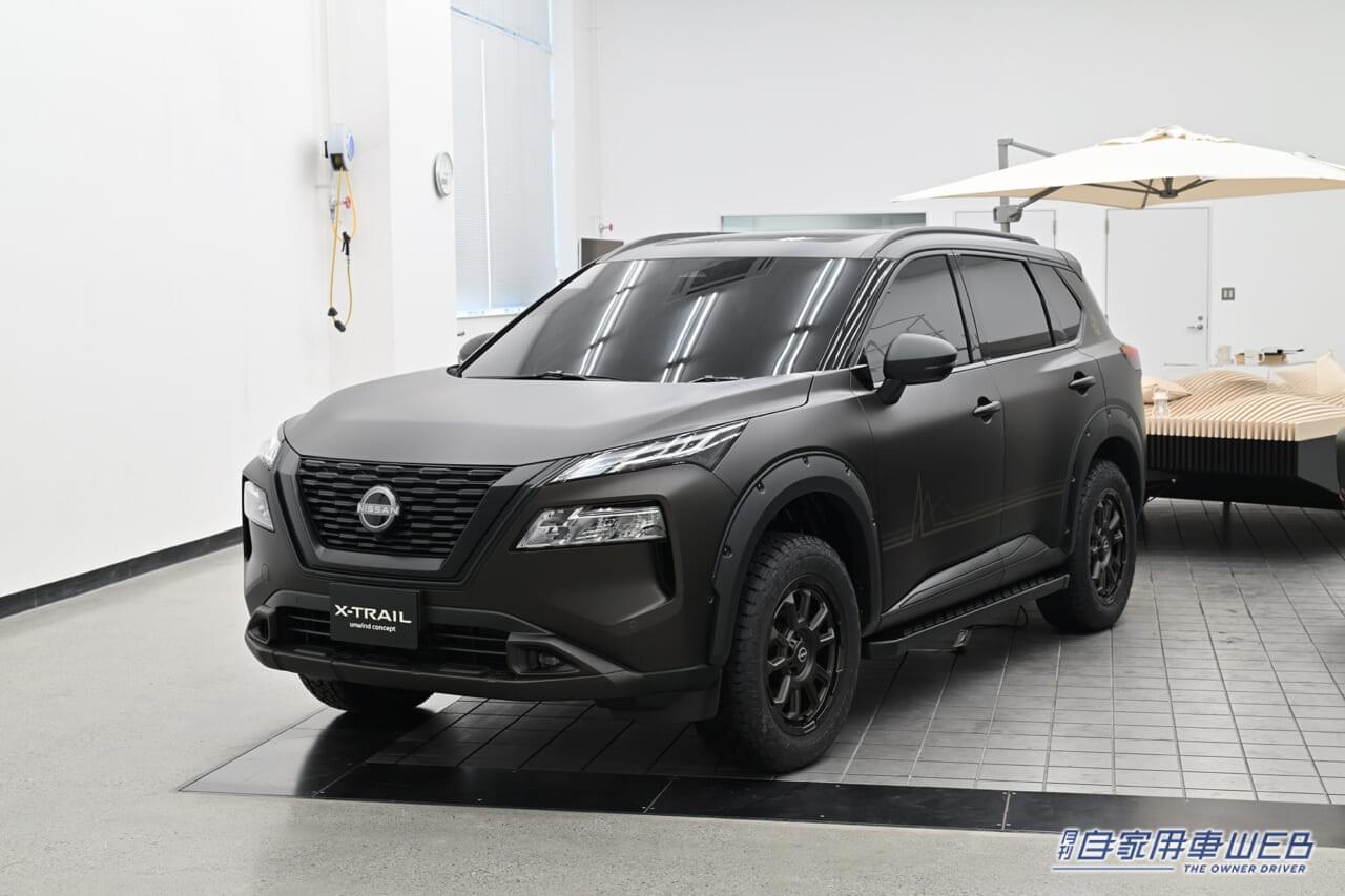 |「マットブラック、じつに似合うな……」オートサロンで新旧エクストレイルの共演が決定! 「2」と「5」が際立つ、ラゲッジラックも見ること推奨【日産・東京オートサロン2025出展モデルを先行公開】