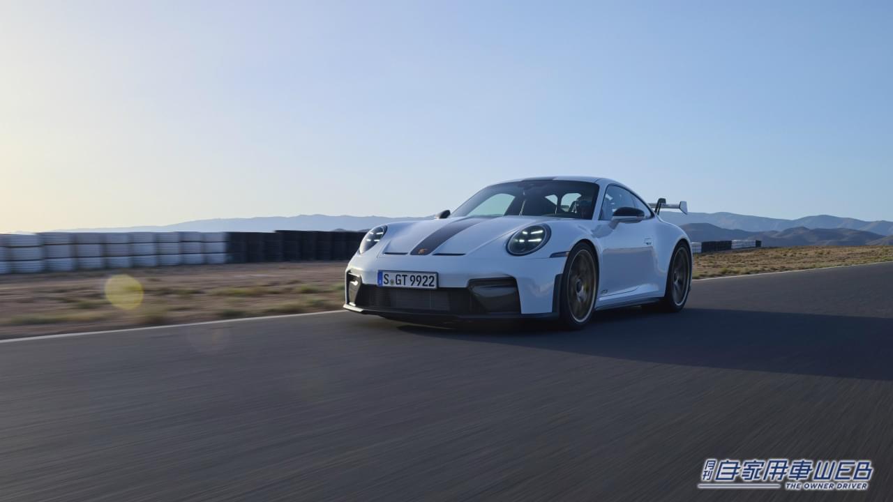 ポルシェ 911 GT3ヴァイザッハパッケージの走行シーン