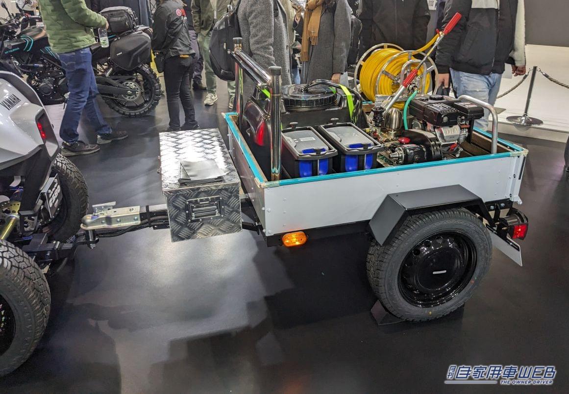 YAMAHA DIAPASON C580 Fork1|「え、ブルドーザー!?」ヤマハの汎用EV“DIAPASON”が遊び心くすぐりまくり「庭で乗り回したい!」