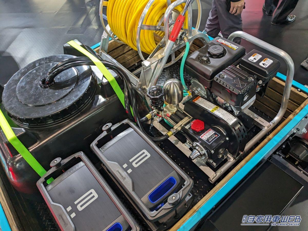 YAMAHA DIAPASON C580 Fork1|「え、ブルドーザー!?」ヤマハの汎用EV“DIAPASON”が遊び心くすぐりまくり「庭で乗り回したい!」