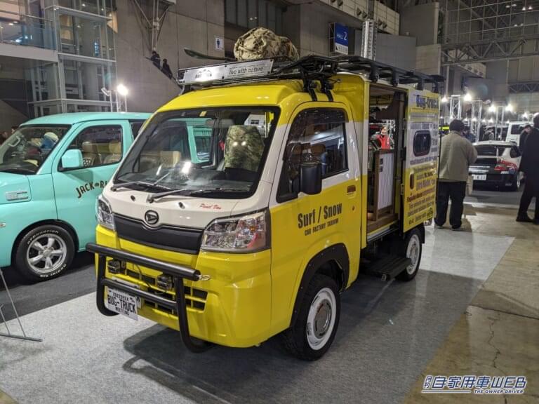 Bug-truck PANEL VAN Paw Pal|「車内で薪ストーブ!!」煙突が突き出てるハイゼットバンの軽キャンパー、公道走行OKってホント!?