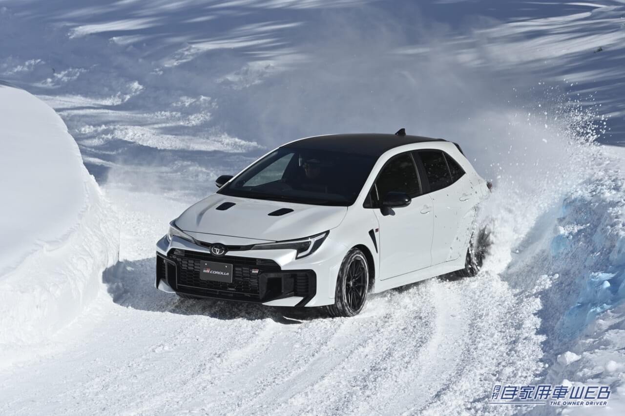 トヨタGRカローラ1|雪上ドライブで強く実感! 最新GRカローラ試乗【ハンドリングの小気味よさが大幅アップ】