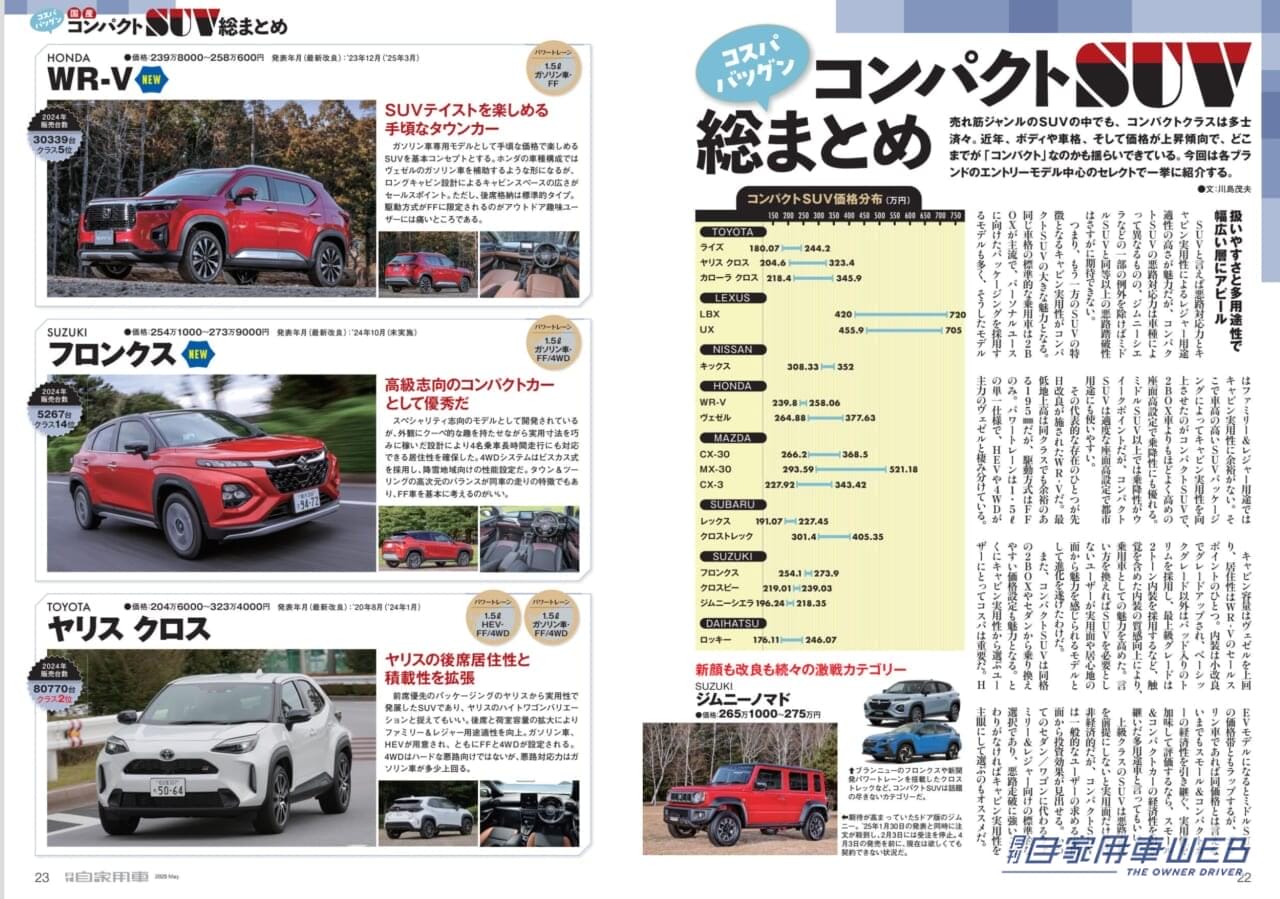 |【月刊自家用車5月号発売】新型クラウンエステートのすべて/アルファード&ヴェルファイアPHEV魅力大研究/新型WR-Vも登場!コンパクトSUV総まとめ/最新注目モデル攻略大作戦/全国新車値引き生情報etc.