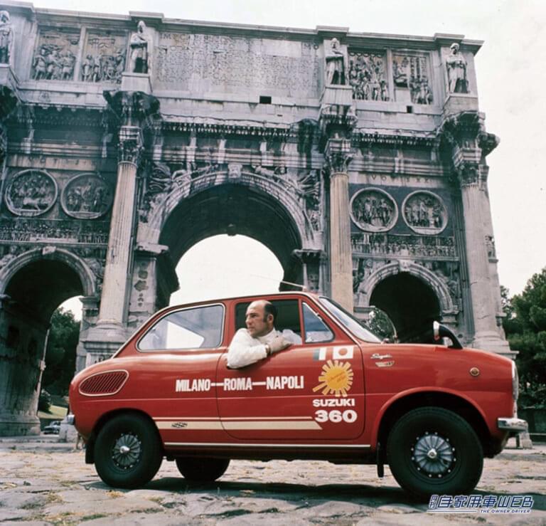 スズキ フロンテSS360 LC10 太陽の道テスト車|技術革新によって2ストロークエンジンの弱点を克服。日本を熱狂させた「先駆者」は、マイカー時代へのキープレイヤー!