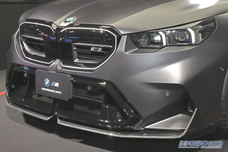 BMW M5セダン(G90型)|エレガントなハイパフォーマンスセダンが純正パーツでキャラ豹変。ゴテゴテにならない絶妙さがイイ!「システム最高出力727PS/最大トルク1000Nmって、凄くない?」