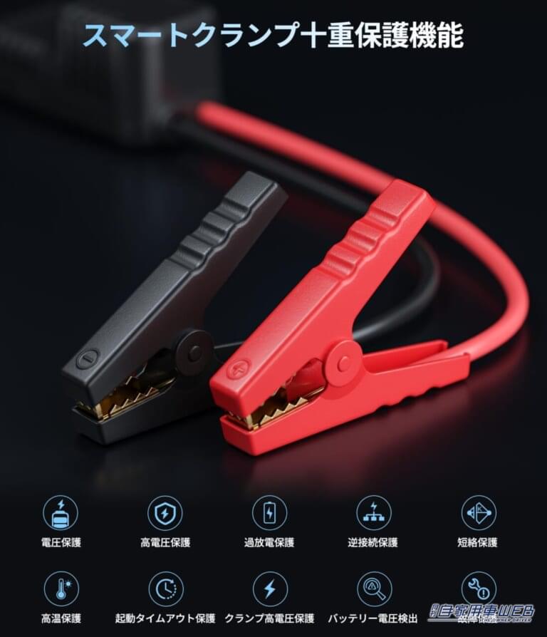 ジャンプスターターGK03|「これは革新的…」「1つ装備しておくと安心かも」もしものときのお助けギア。安全性と安定性が大幅に向上して登場!