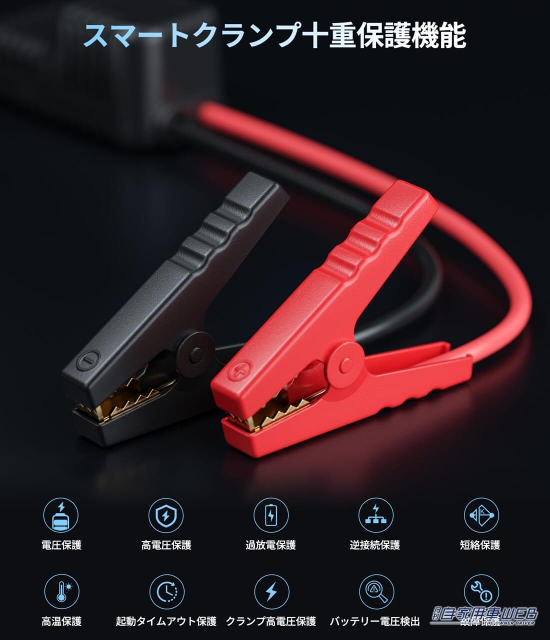 ジャンプスターターGK03|「これは革新的…」「1つ装備しておくと安心かも」もしものときのお助けギア。安全性と安定性が大幅に向上して登場!