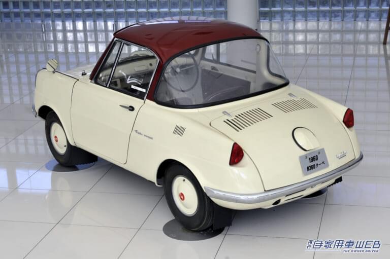 マツダ初の4輪乗用車、R360クーペ。