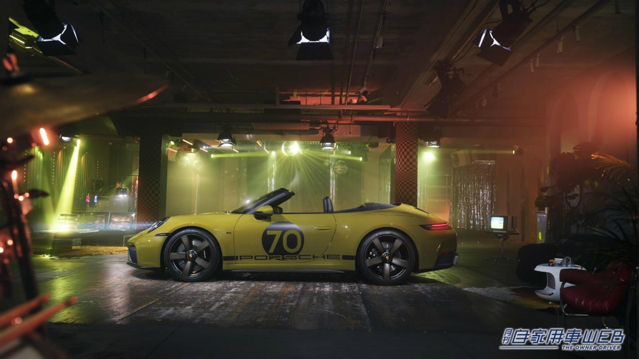 911カレラGTSカブリオレをベースにした「ポルシェ911スピリット70」。|伝説のパシャパターンが蘇る! 70年代スタイルを纏った最新911「ポルシェ911スピリット70」誕生