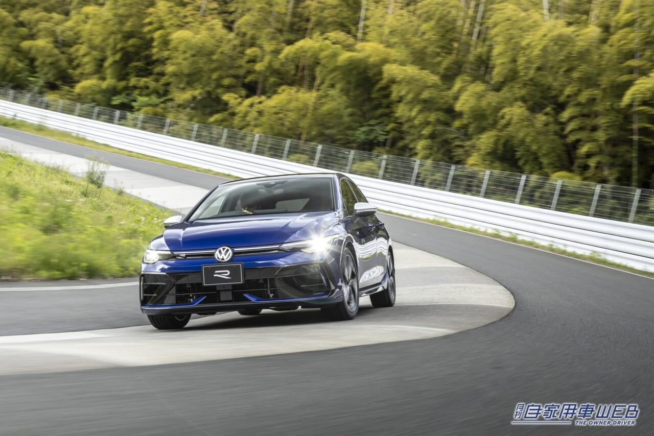 |VWゴルフのハイパフォーマンスモデル「ゴルフR」最新型を国内初試乗。FFベースの4WD車とは思えない!アクセルワークで姿勢変化を楽しめる!!