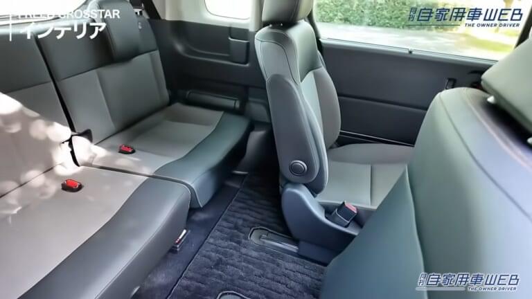 2列目シートの足元。|「そんな使い方もアリなのか…」やっぱり良いデザイン。SUV風スタイリングのホンダ・フリード クロスター。