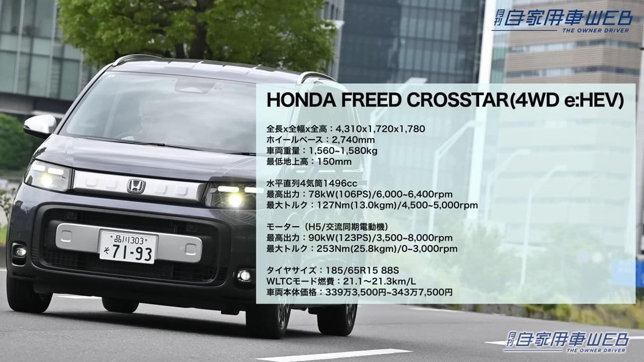 |「そんな使い方もアリなのか…」やっぱり良いデザイン。SUV風スタイリングのホンダ・フリード クロスター。