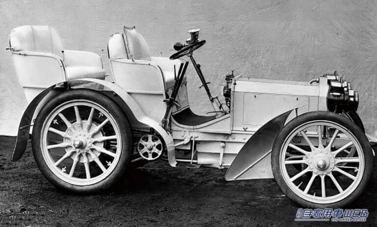 1900年代の初頭のメルセデス・ベンツ｜「革新的な方式」「FF車の元祖」イギリス生まれの超有名な名車が、今の自動車の礎となった。小さなボディにエンジン横置きレイアウトの発明。