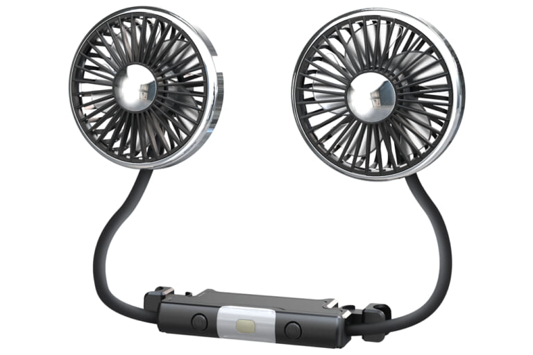 ヘッドレスト ダブルファン［MTK］｜「えっ…そこに取り付けるの？」「これは盲点だった…」一度使うと手放せなくなる可能性大のカーグッズを紹介！