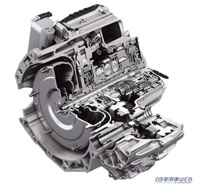 大手サプライヤーであるZFは横置きエンジン用の9速ステップATを開発|1960年代のベンツの広告。シンプルだが伝えたいことがひと目でわかる。「アクセルペダルとブレーキペダル」