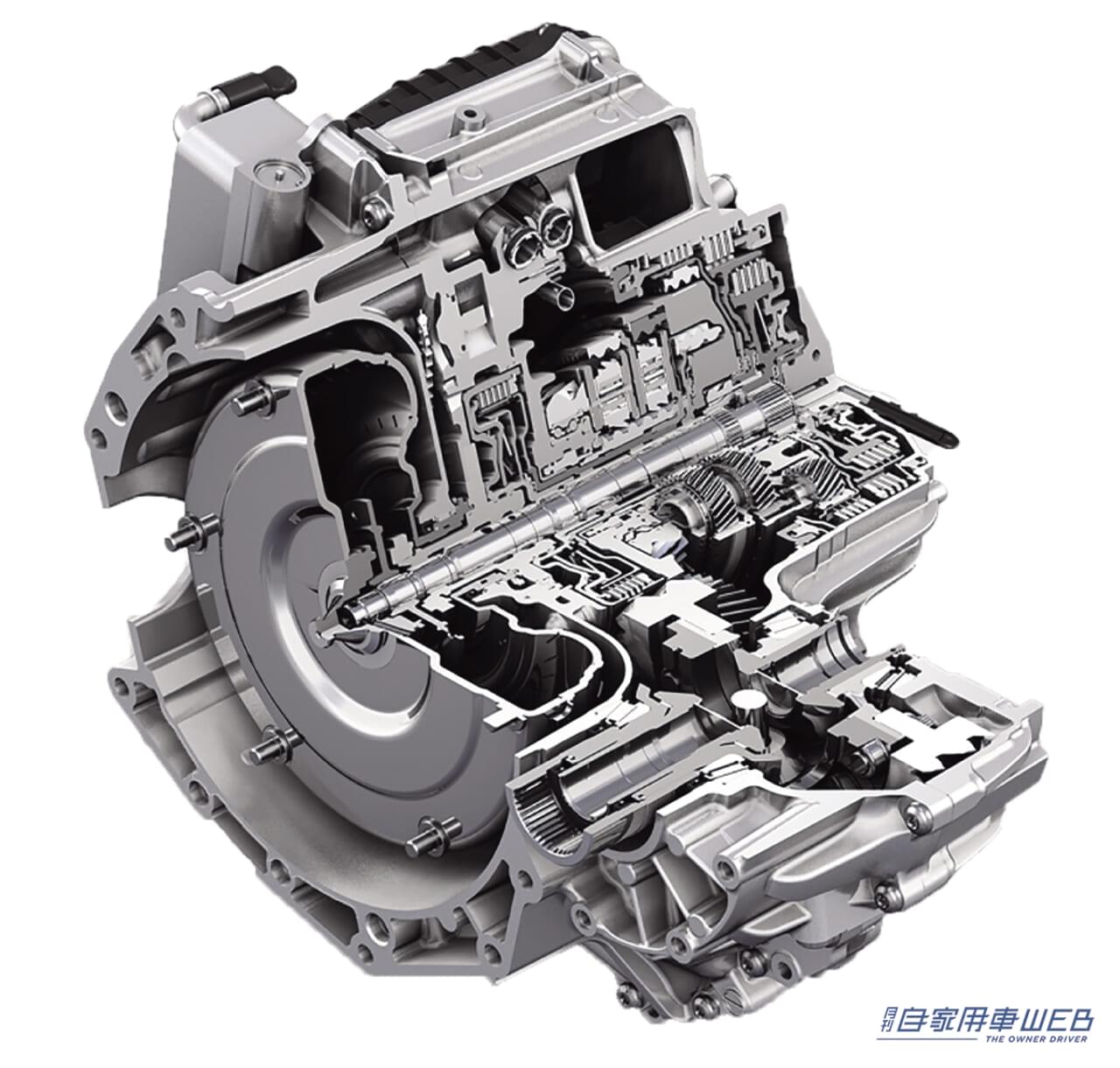 大手サプライヤーであるZFは横置きエンジン用の9速ステップATを開発|1960年代のベンツの広告。シンプルだが伝えたいことがひと目でわかる。「アクセルペダルとブレーキペダル」