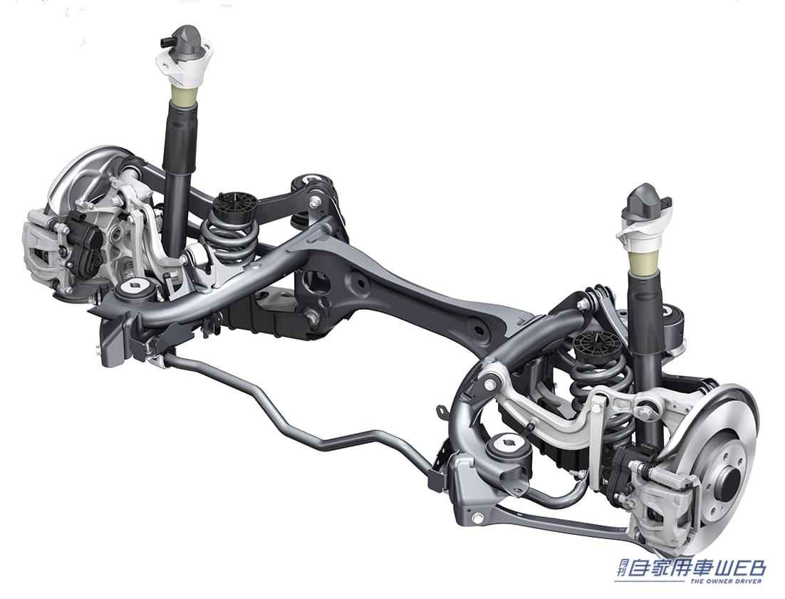 アウディA4に採用されている最新のマルチリンク|「1982年、革命が起きた」「100年でここまで進化した」車の乗り心地を左右する重要な部分は、数々の形式が開発され、確実に進化を遂げた。