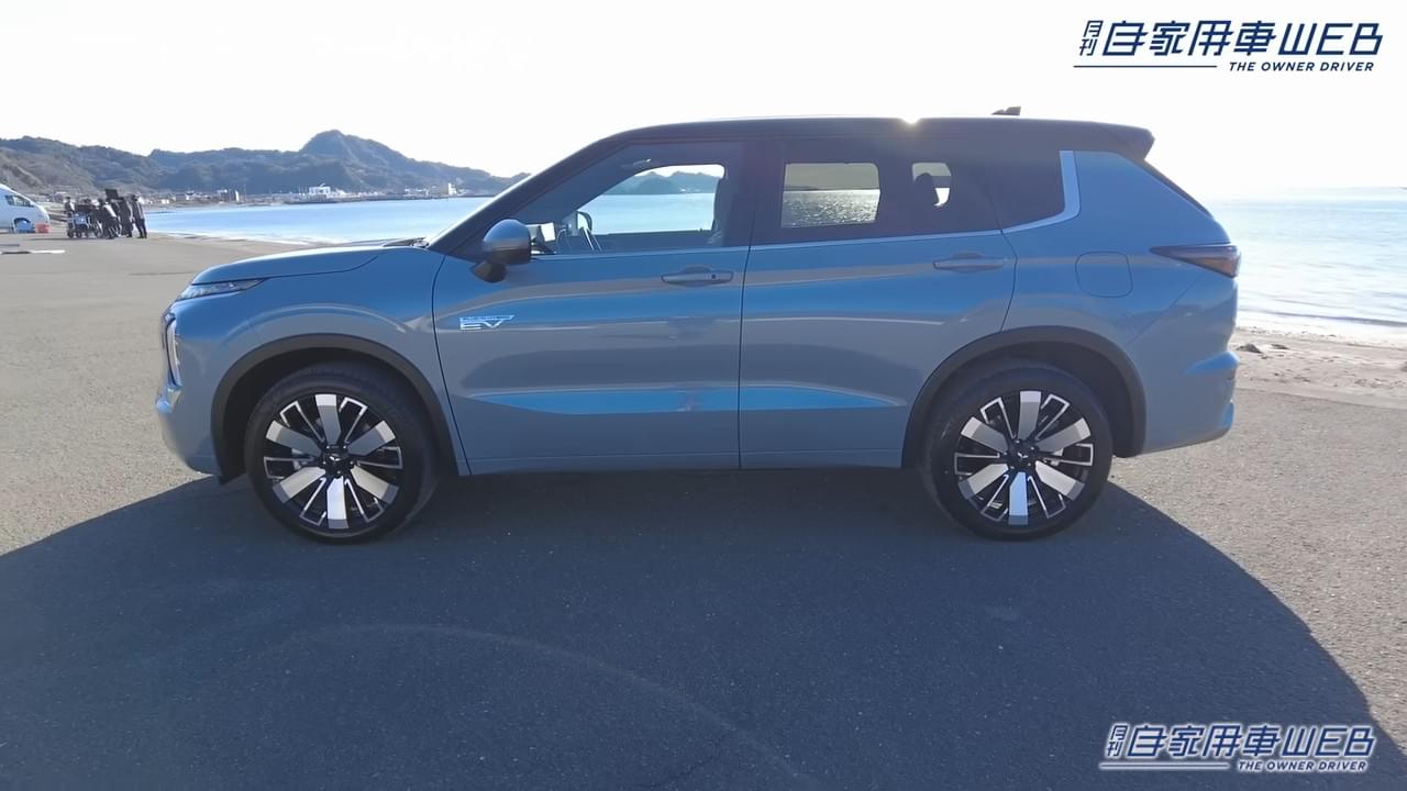 |「この大きさで」「EVとは…」三菱の本気を体現。デザインも走りも「威風堂々」アウトランダー PHEVの存在感。