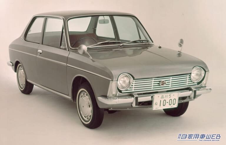 1966年に発表されたスバル1000。｜1966年に革命が起こる。「富士重工業がNTN（旧東洋ベアリング）と共同開発」。トヨタは一番遅れて1983年に参入。「よいのは居住性だけ」と言われながら、技術革新で今は主流に。