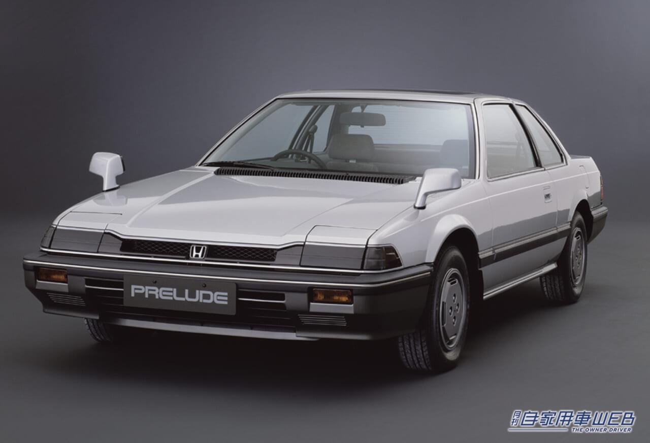 国内初のABSを装着した2代目ホンダ プレリュード。｜「プレリュードが国内初採用」「外見からはわからない」ホンダは北海道のテストコースにジャーナリストを呼び、その装置の効果を試させた