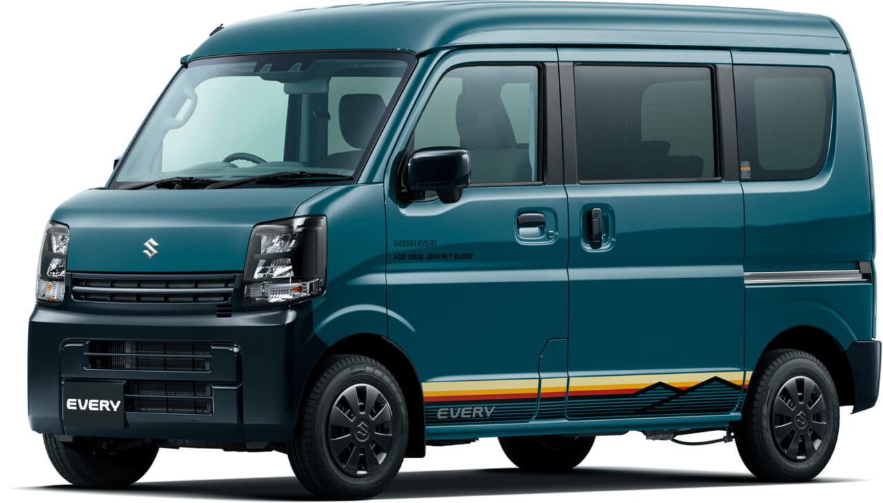 ｜軽バンのエブリイに「本気遊び」仕様が登場。特別仕様車「Jリミテッド」【お洒落な専用加飾がプラスされて183万5900円〜で登場】