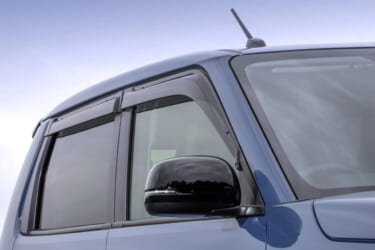 N-ONE e:用純正アクセサリー:自動車用品業界で初めてサステナブルマテリアル(リサイクルアクリル樹脂)採用のドアバイザーを発売!