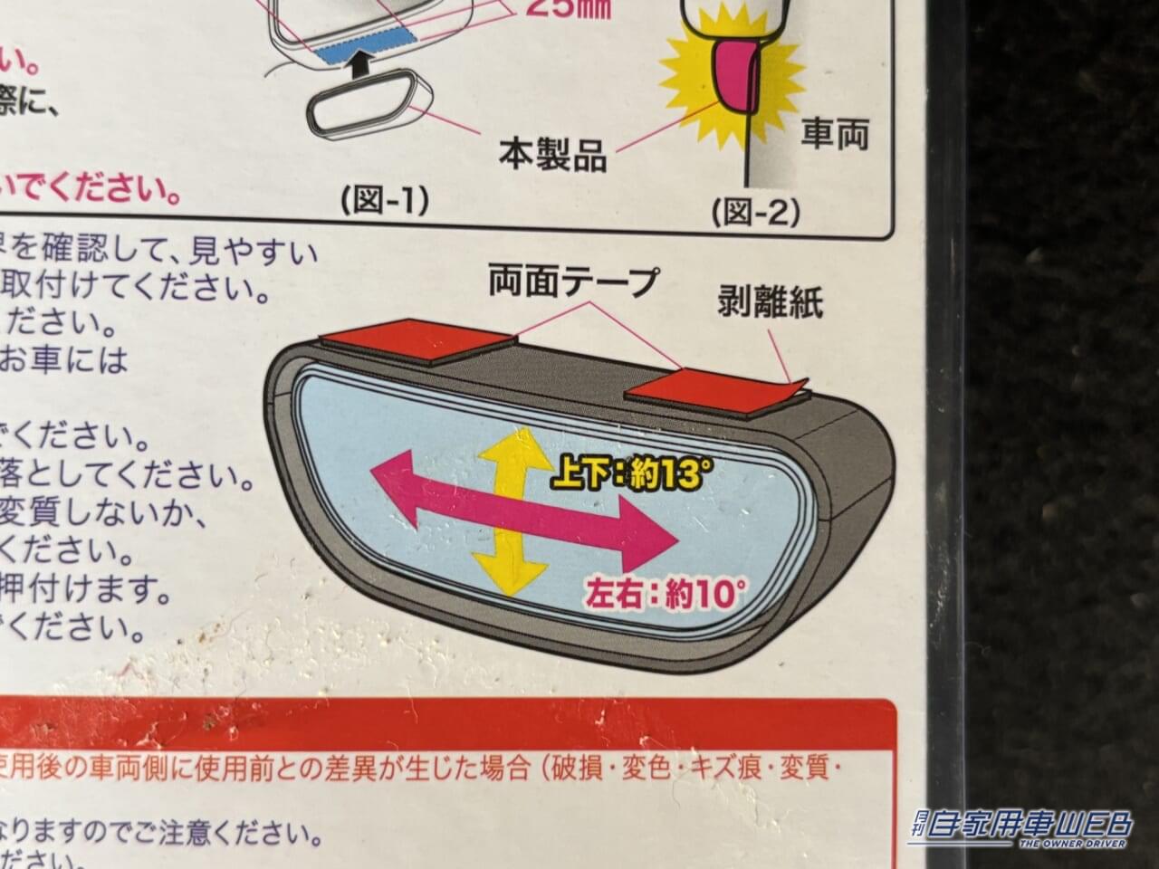 星光産業の、EXEA サポートミラー EW-69のパッケージ|「なにそれ」って言われるけど「マジで取り付けて良かった…」謎アイテムをゲットして、使ってみたら想像をはるかに超えて便利だった!