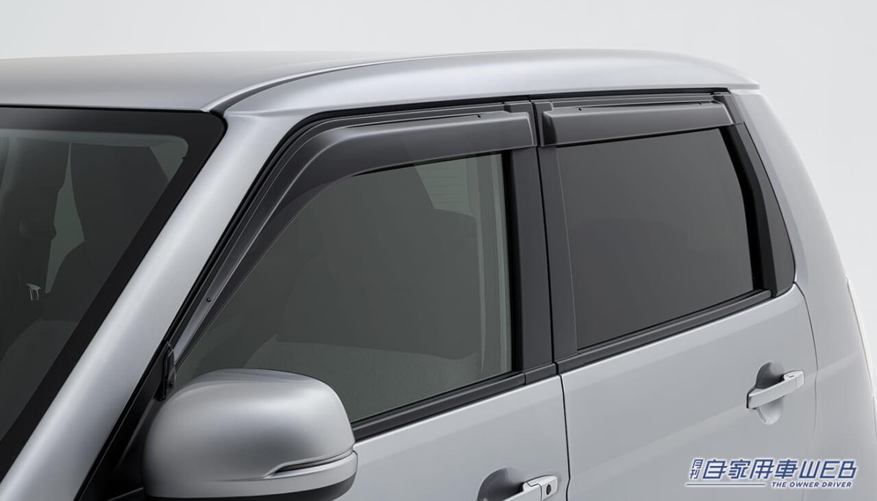 |N-ONE e:用純正アクセサリー:自動車用品業界で初めてサステナブルマテリアル(リサイクルアクリル樹脂)採用のドアバイザーを発売!