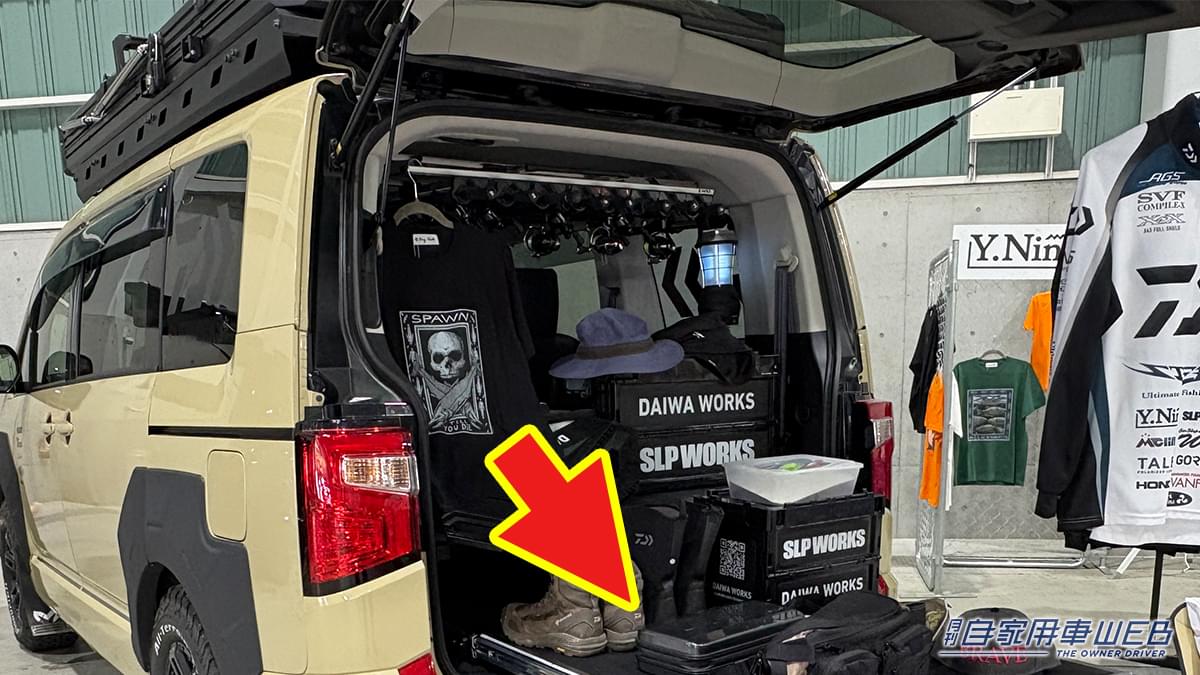 ｜「えっ…そこがスライドするの？」収納力がヤバい！ アイデア満載のプロの釣り師のカスタムカーを紹介！［三菱自動車 デリカD:5］