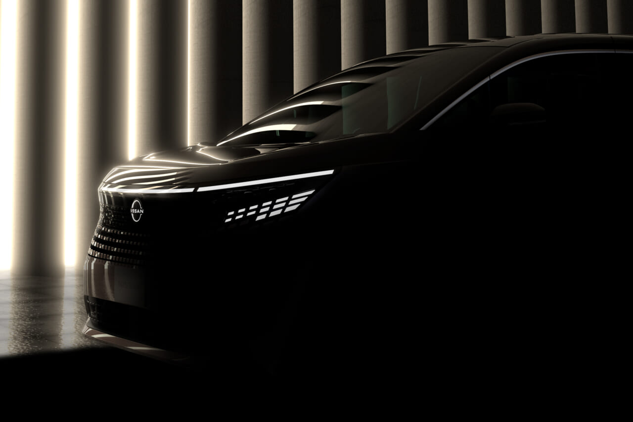 |新型「エルグランド」、10月29日に世界初公開!日産・ジャパンモビリティショー2025の出展概要を発表