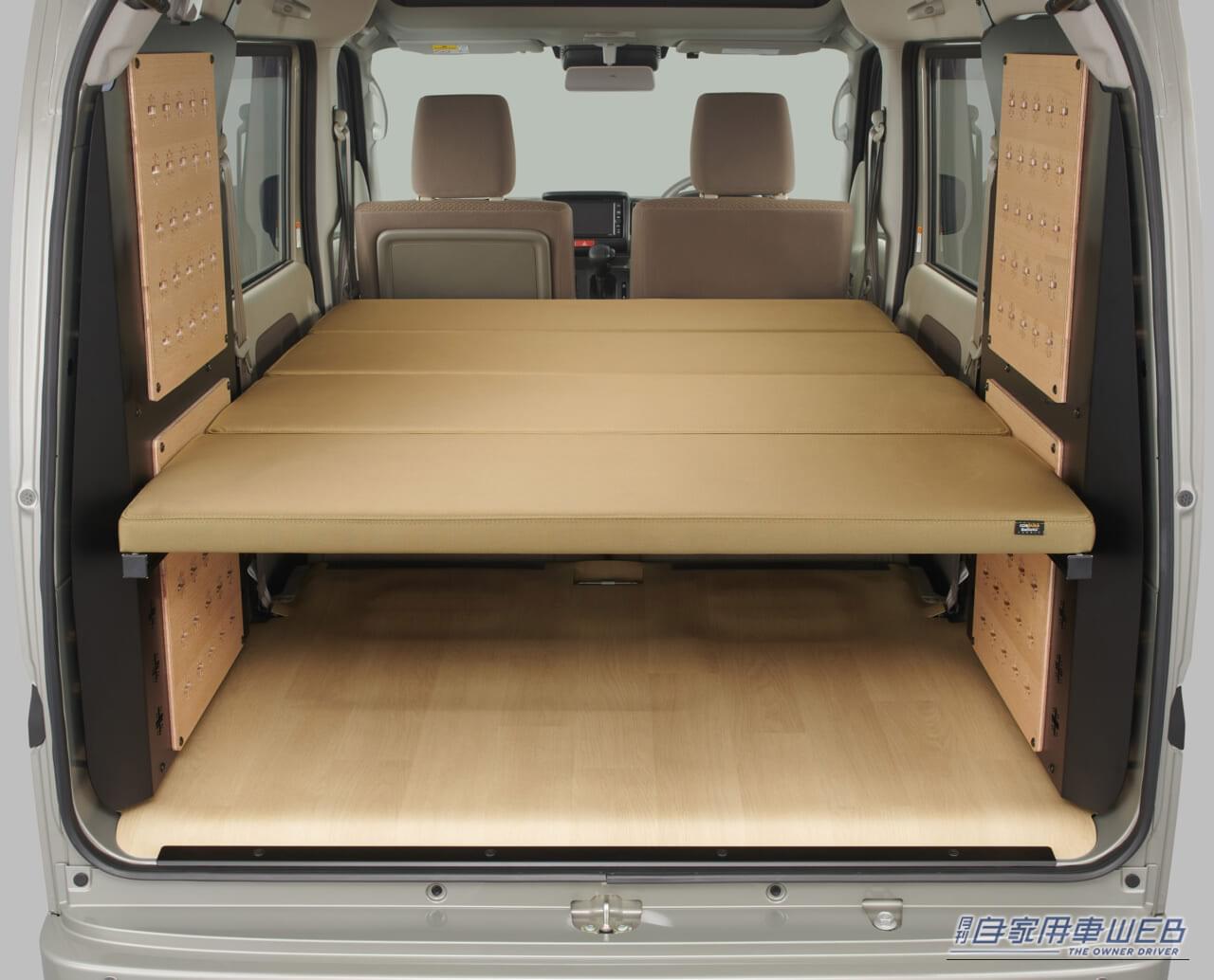 |クリッパーバン「マルチラック」登場!車中泊OK!メーカー直系ならではのスマートさが魅力