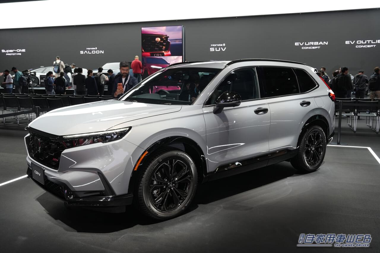 ホンダCR-V、本格復活へ。 ブラック加飾の上級モデル日本初公開「日本専用モデルが今冬上陸へ】