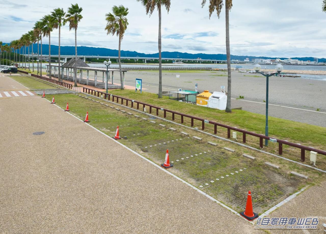 |車中泊旅行にオススメ! 快適に、そして安全に楽しめる「RVパーク」最新情報 【 大阪府貝塚市・ RVパーク 二色の浜公園 海浜緑地】