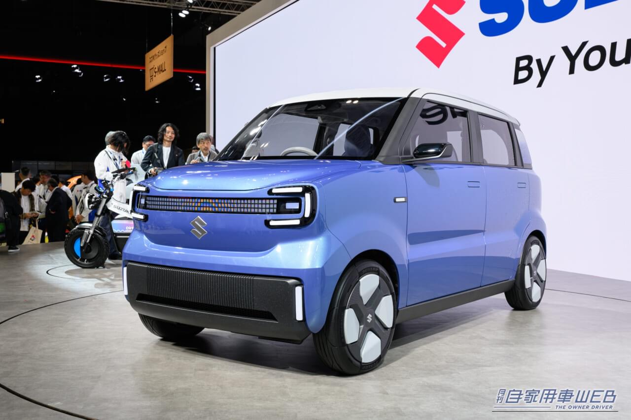 スズキらしさ満開。愛着が湧く、新世代の軽EVを初披露。【市販化も公言済みの電動モデル、まもなく正式デビューへ】
