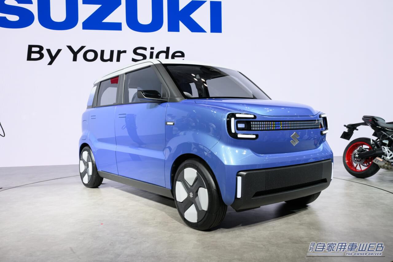 |スズキらしさ満開。愛着が湧く、新世代の軽EVを初披露。【市販化も公言済みの電動モデル、まもなく正式デビューへ】