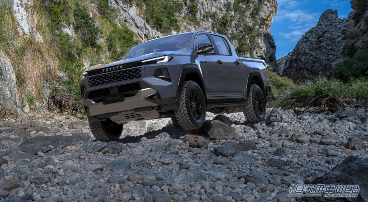 ｜新型ハイラックス、世界初公開【日本発売は2026年、ディーゼルモデルを投入】