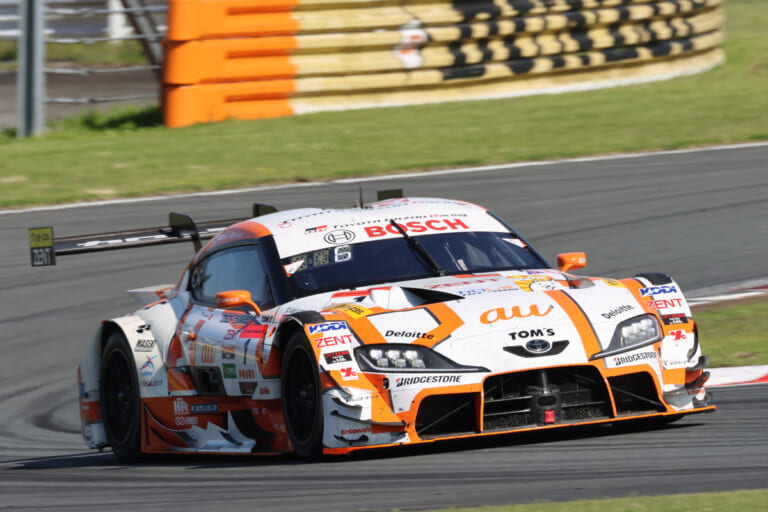 第2戦富士で2位となったau TOM’S GR Supra|SUPER GT 最終戦でau TOM’S GR Supraが優勝でチャンプ決定!坪井選手は前人未到の3連覇達成!!
