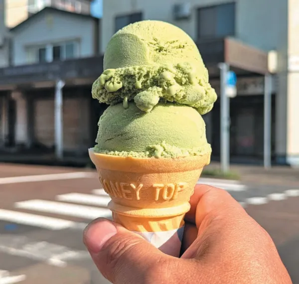 新潟にある谷信菓子店のアイスクリーム。｜「これは予想外だわ…」ほぼ廃墟の自販機にコインを投入したら、とんでもないものが出てきた！［ドライブでドコ行く？］