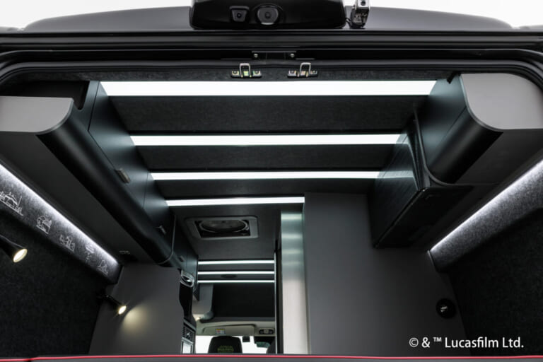 DA VINCI 6.0〈STAR WARS〉EDITIONの車内照明｜「車内がヤバい」「スゴすぎだろ…」超有名SF映画を再現したキャンピングカー！ クオリティがとんでもないレベルだと話題に。
