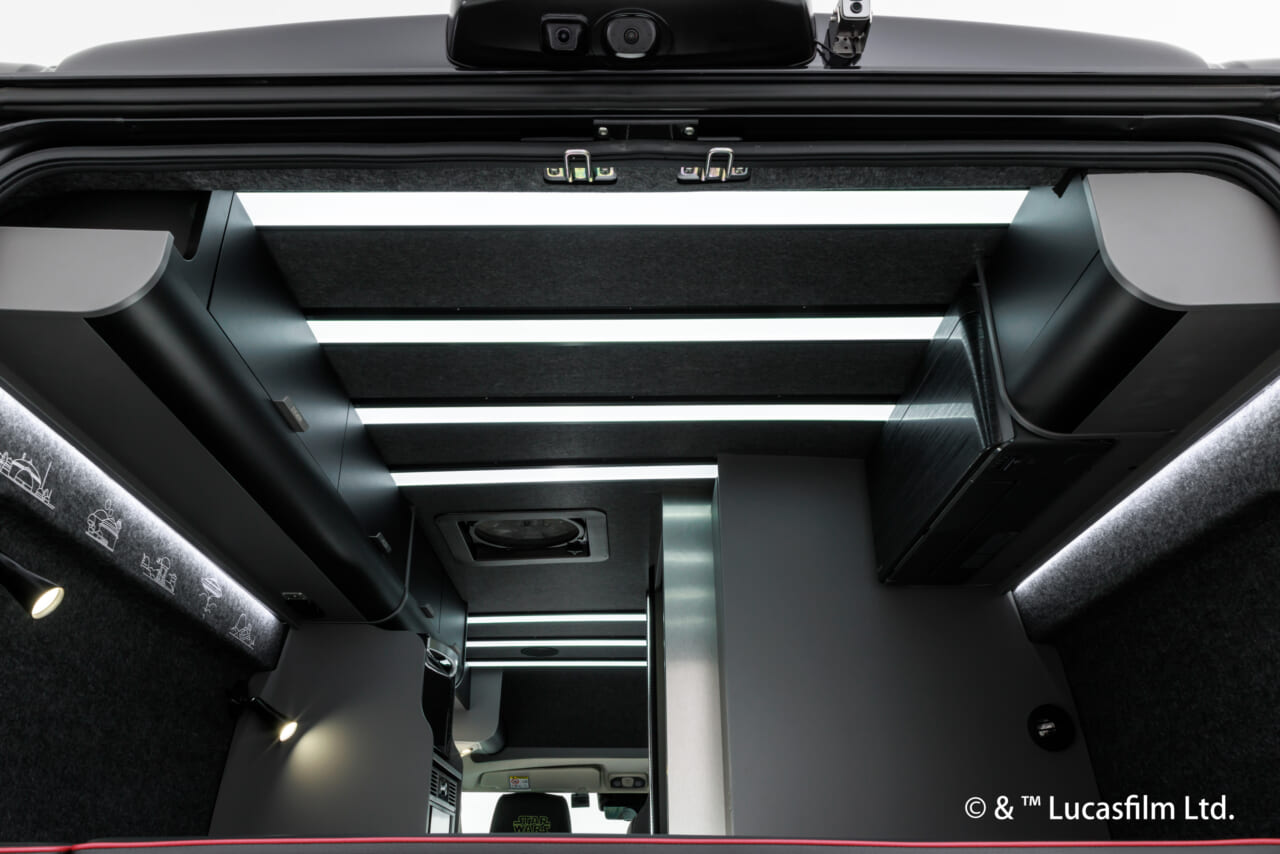 DA VINCI 6.0〈STAR WARS〉EDITIONの車内照明|「車内がヤバい」「スゴすぎだろ…」超有名SF映画を再現したキャンピングカー! クオリティがとんでもないレベルだと話題に。
