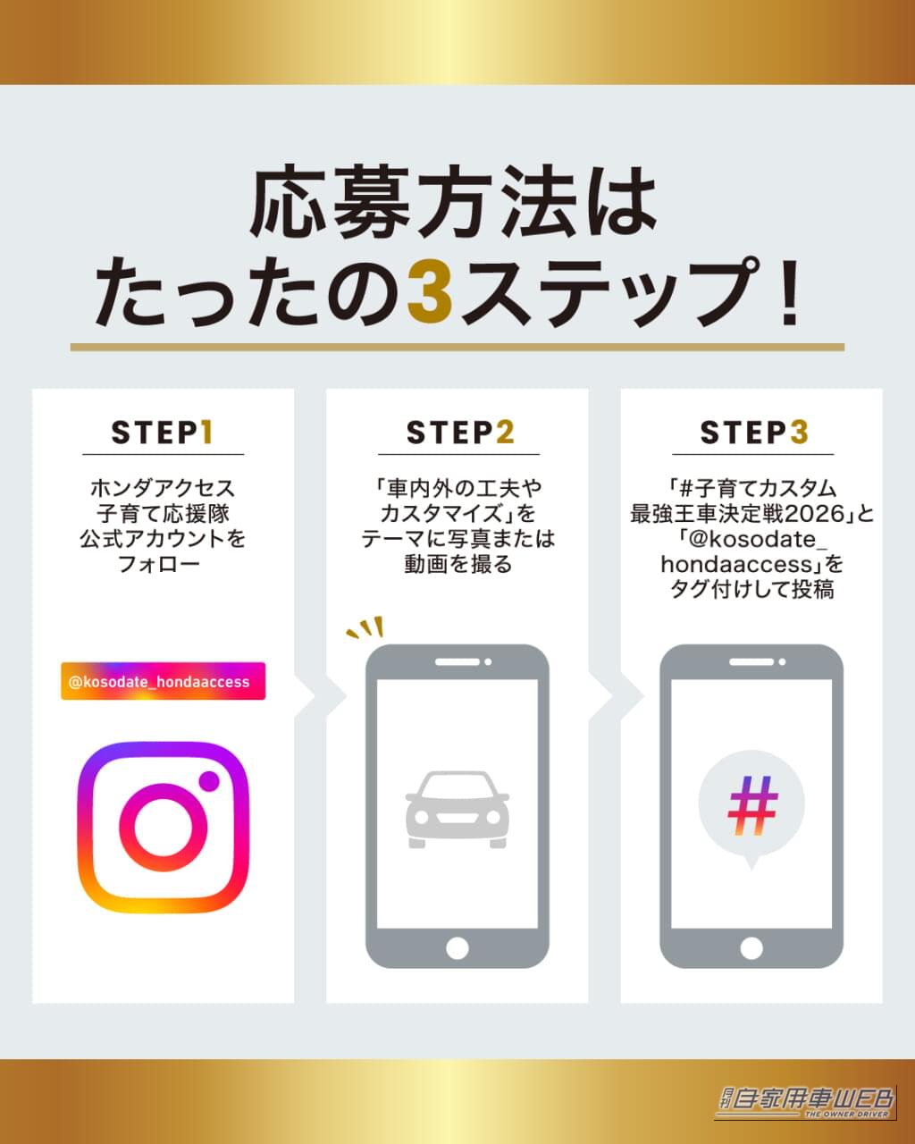 |子育て世代の“最強王車”はどれだ? ホンダアクセス、1月29日よりフォトコンテストを開催