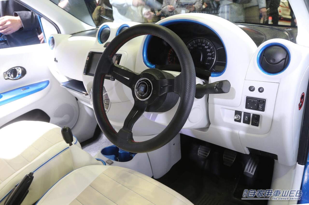 ｜外も中も一目惚れ注意！マーチが変身した「レトロかわいい」が素敵すぎ。【日産生が造った本気カスタムカー】