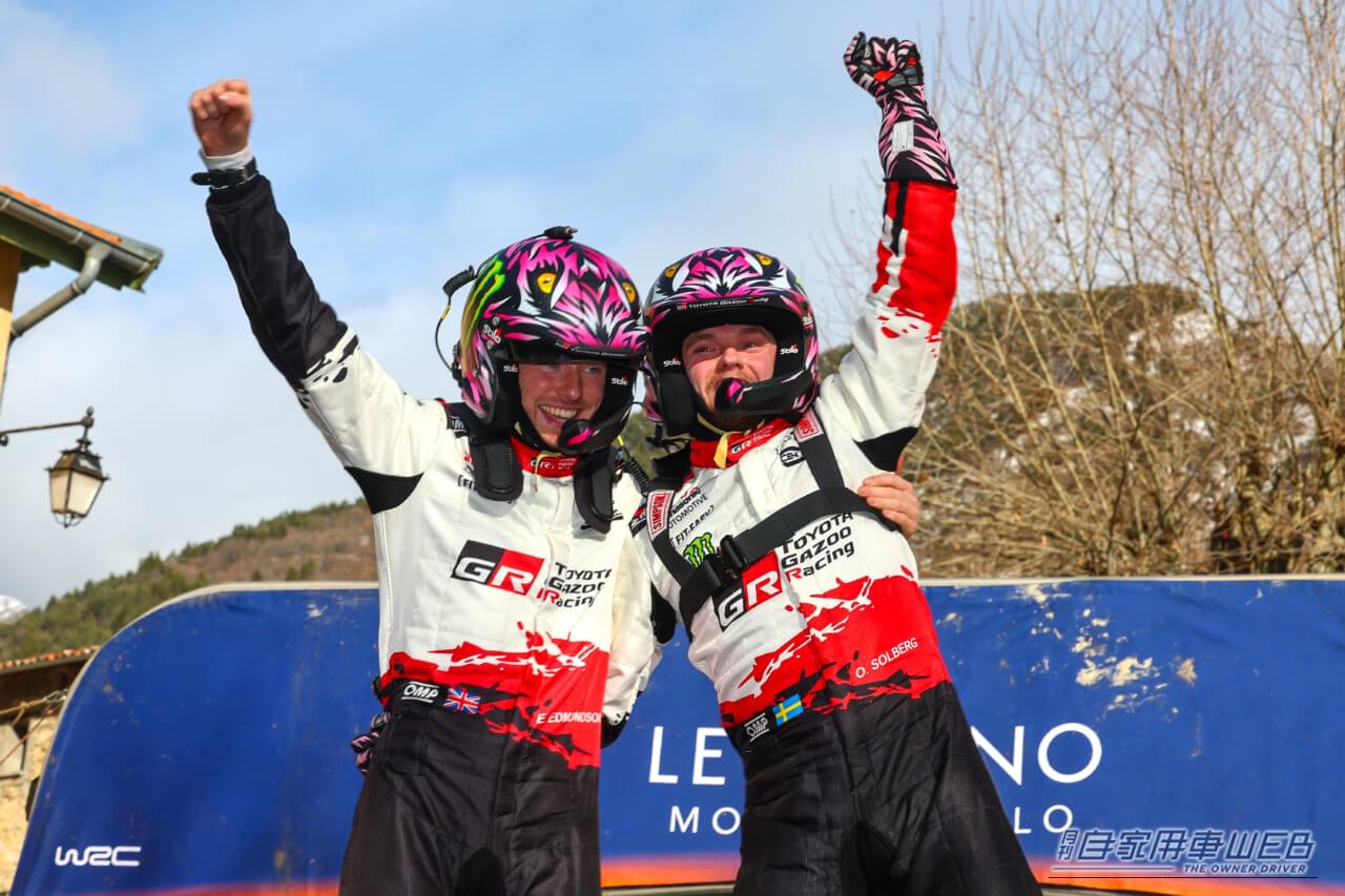 |【WRC2026】開幕モンテでトヨタ1-2-3! 史上最年少Vのソルベルグと「ただの運転好きおじさん」モリゾウの水素デモラン