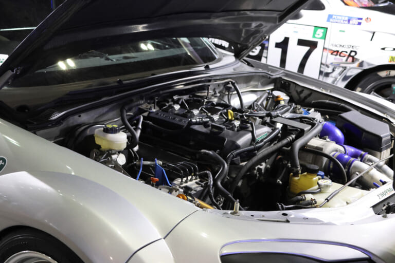 NOPRO NC1号車 2500 S/Cのエンジン｜ロードスター史上初！筑波1分切りのNOPRO NC1号車 2500 S/C【東京オートサロン2026】