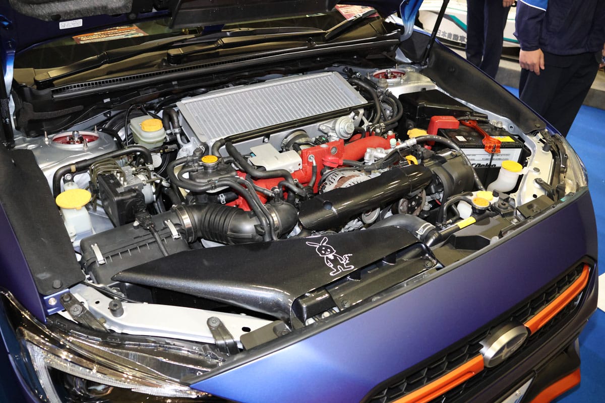 千葉スバル株式会社　レヴォーグ VMB STIのEJ20エンジン｜みんなが欲しかった？EJ20 + 6MTのVMレヴォーグが部門別最優秀賞！【東京オートサロン2026】