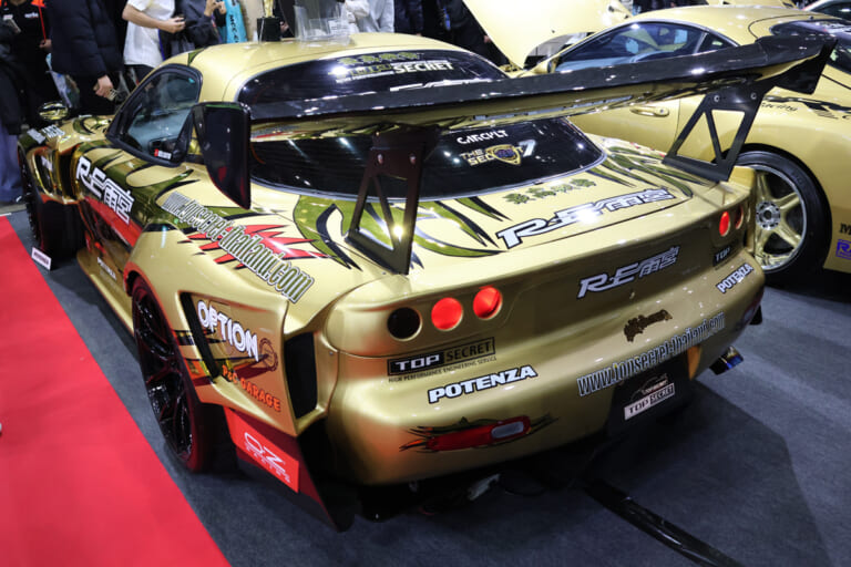 THE SEC”RE”T 7|チューニングカーの雄である2社が手を組んだ金色のFD3S RX-7【東京オートサロン2026】