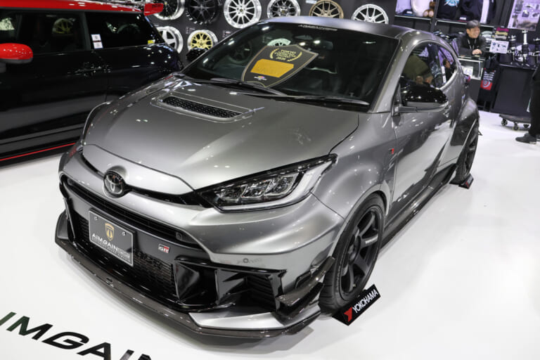 AIMGAIN SPORT GR YARIS｜進化型GRヤリスをハードコアに引き締めたエアロがスゴイ！【東京オートサロン2026】